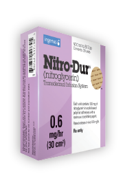 Nitro-Dur (nitroglycerin) transdermanl infusion system 0.6 mg/hr