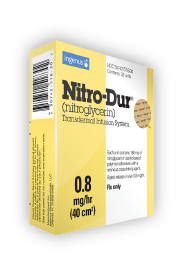 Nitro-Dur (nitroglycerin) transdermanl infusion system 0.8 mg/hr